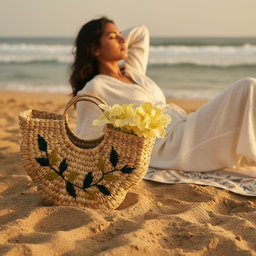 Seagrass Sage Butterfly Bag