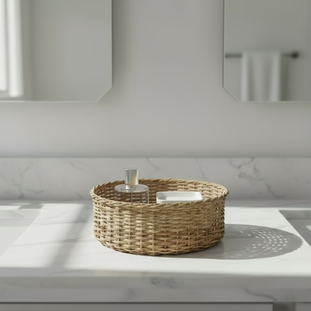 Cane Tray Circular 8"x3"