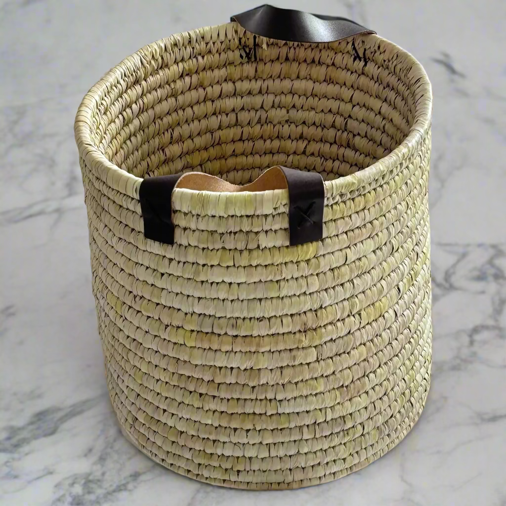 Natural Fiber Noor Basket- 12"x8"