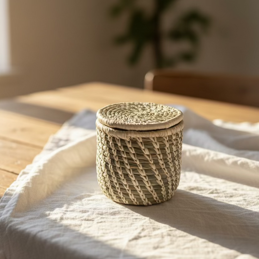 Natural Fiber Whirl Coasters- Set of 6