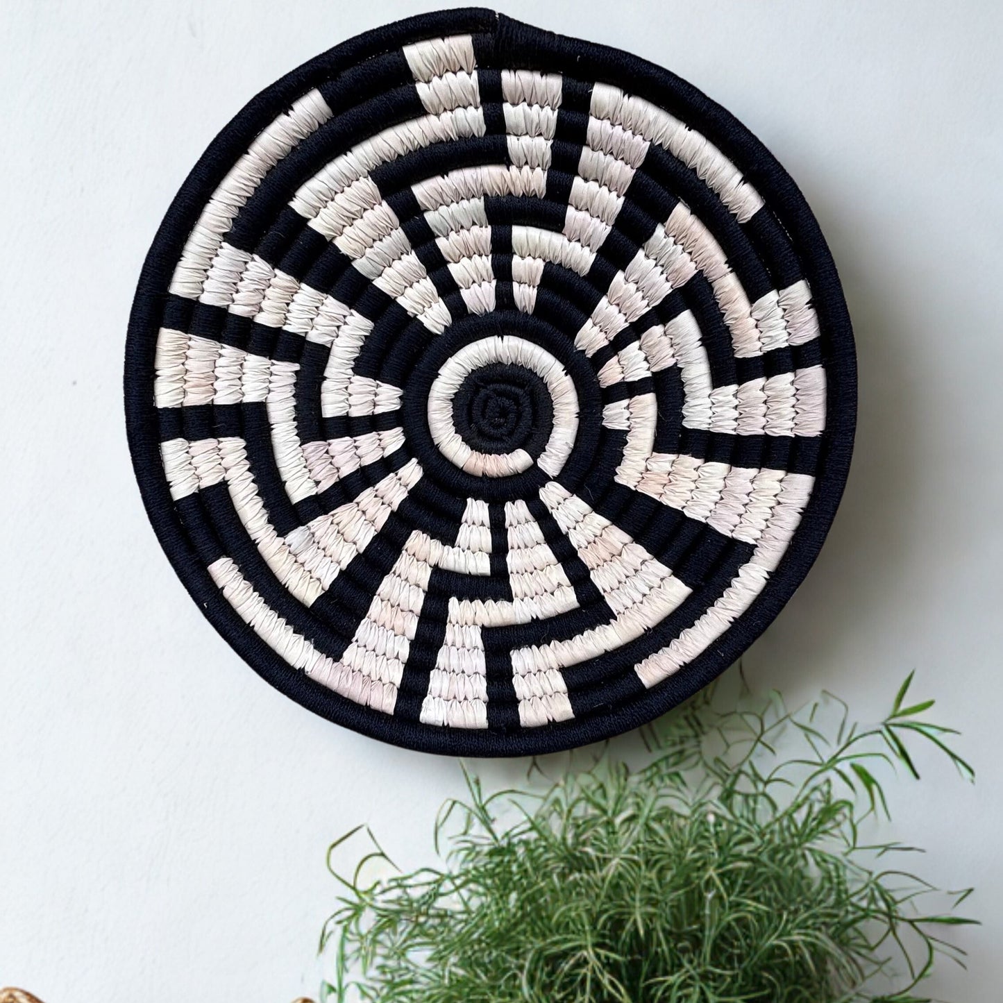 Handcrafted Sabai Grass Starborn Wall Basket- Set of 3