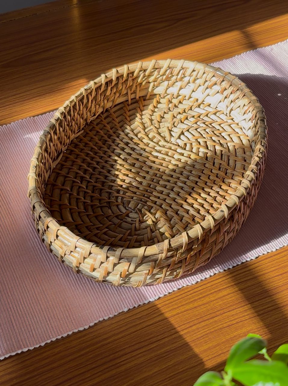Rattan Oval Tray- 12.5"