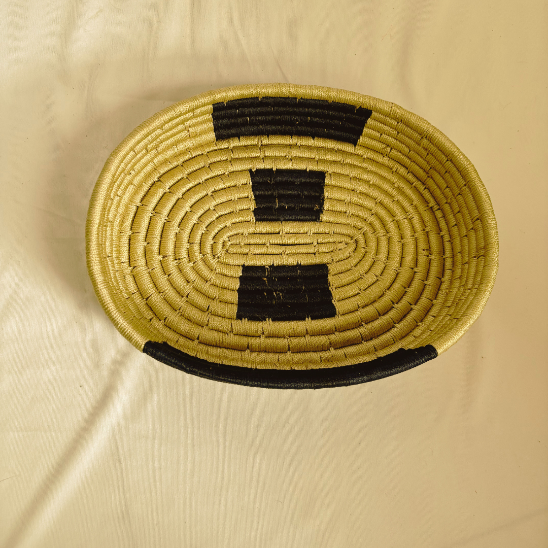 Handwoven Natural Fiber Basket
