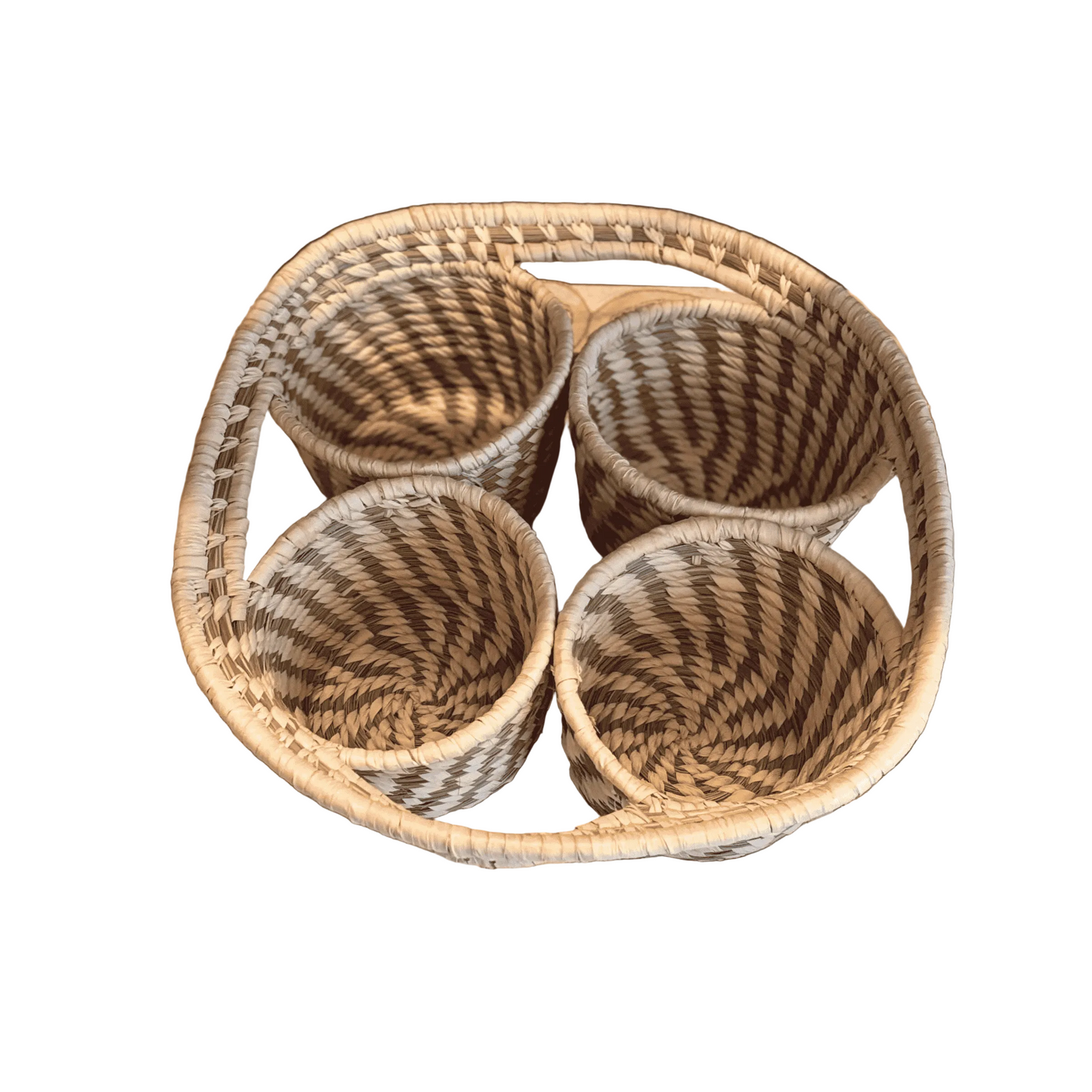 Sabai Grass 4-in-1 Bowl set | Natural | 8x2.5 inches
