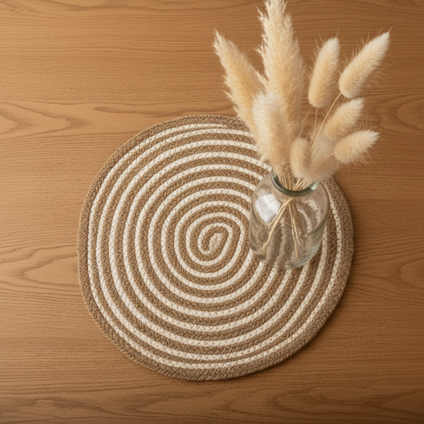 Dining table mats and coasters