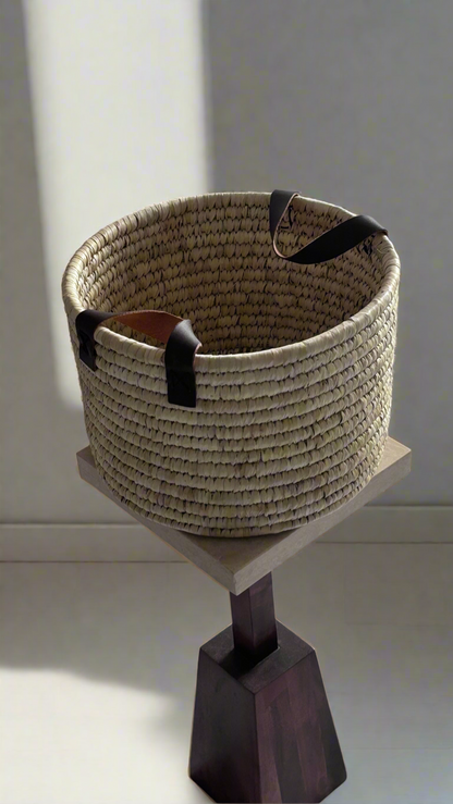 Natural Fiber Noor Basket- 12"