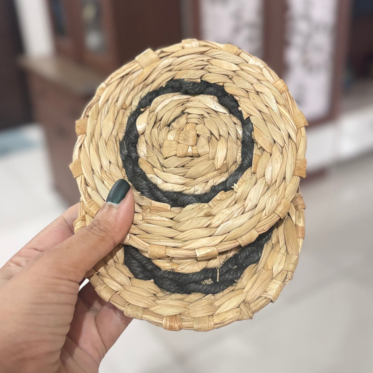 Bulrush Reed Grass Coaster|Set of 2|3x3