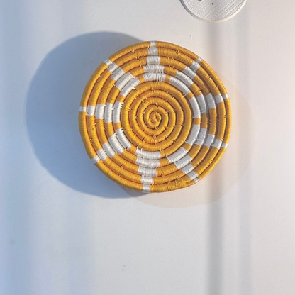 Handcrafted Sabai Grass Sunkissed Wall Basket- Set of 3