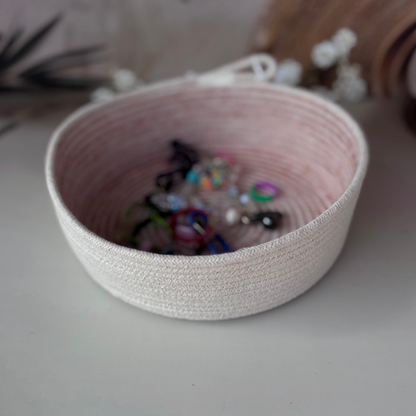 Cotton Rope Round Nesting Organizer- Set Of 3