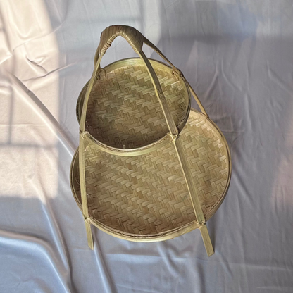 Bamboo 2-Tier Tray