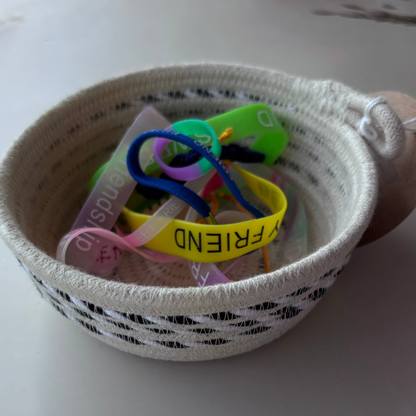 Cotton Rope Trinket Bowl- Set Of 2