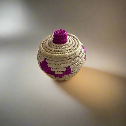 Handwoven Natural Fiber Pink Case