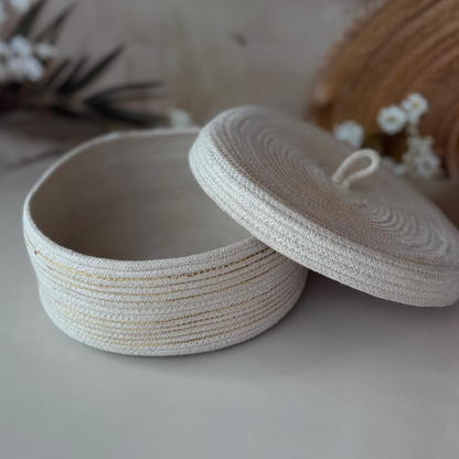 Cotton Rope Nesting Organizer- Set Of 2