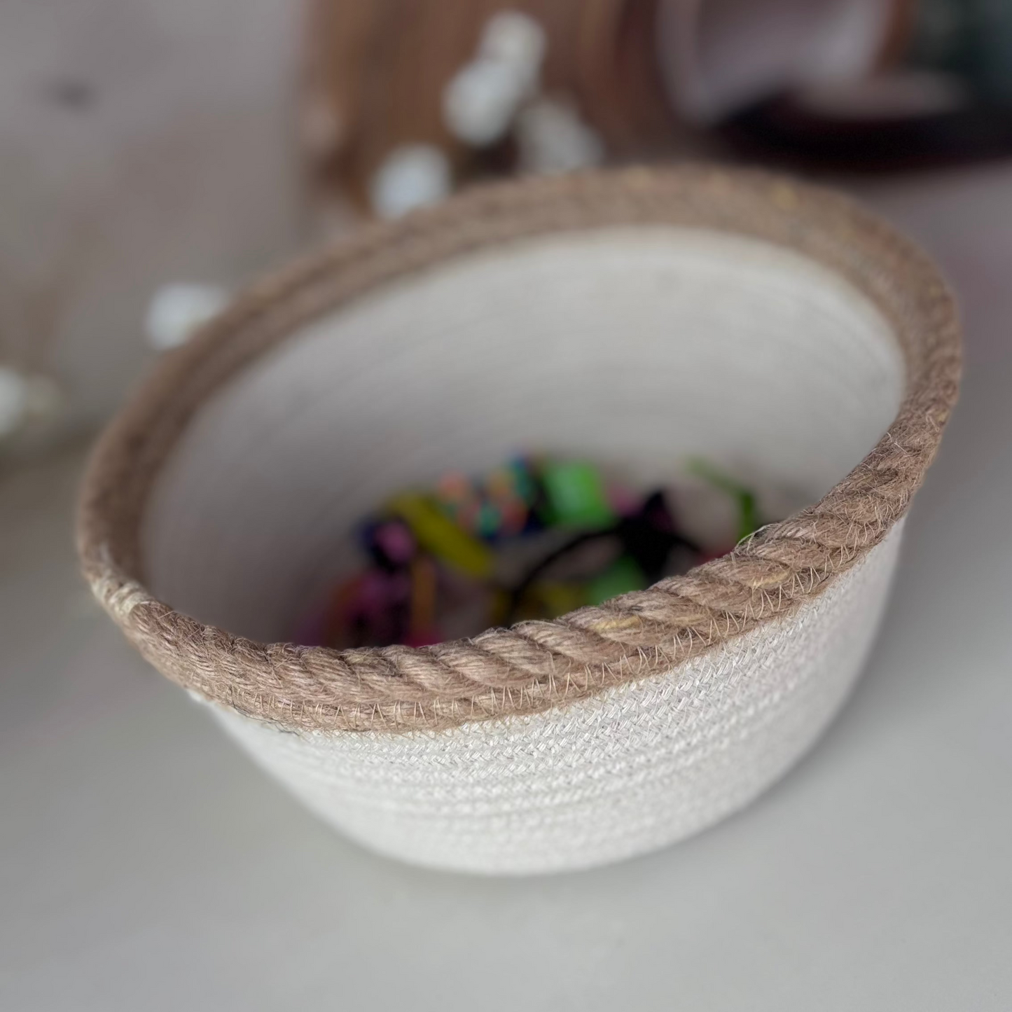 Cotton Rope Bowls- Set Of 3