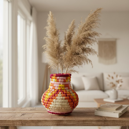 Earthen Multicolor Vase Planter