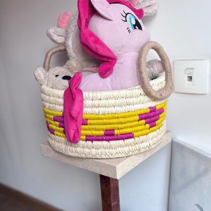 Sabai Grass Candy Pop Basket- 12"x6"