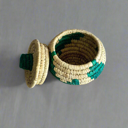 Handwoven Natural Fiber Green Case