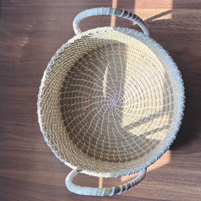 Natural Fiber Whirl Basket- 10"x5"