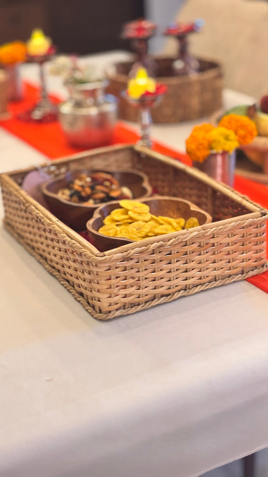 Cane Tray Rectangular