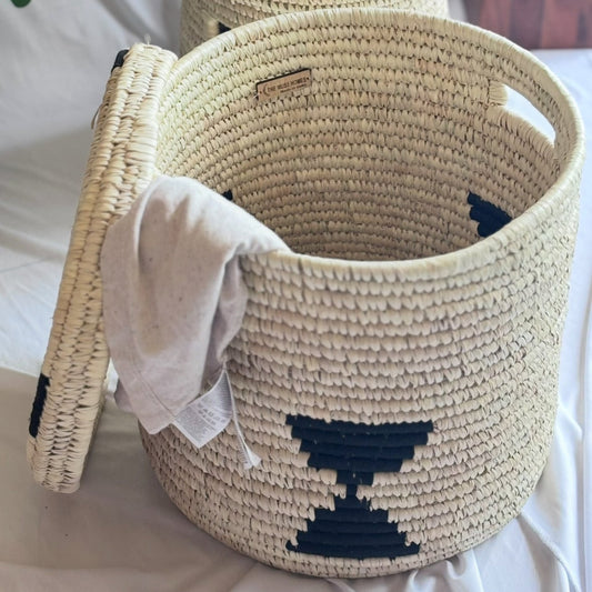 Natural Fiber Dune Basket- 12"