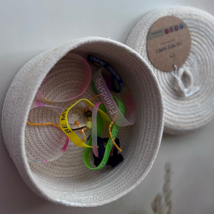 Cotton Rope Nesting Organizer- Set Of 2