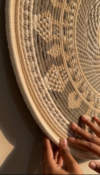 Sabai grass wall plate | Natural | 24 inches
