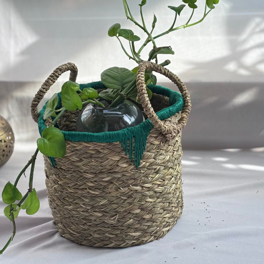 Natural Fiber Basket 8”