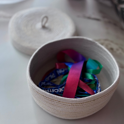 Cotton Rope Nesting Organizer- Set Of 2