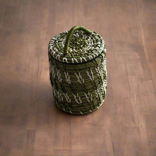 Handcrafted Green Thread Box