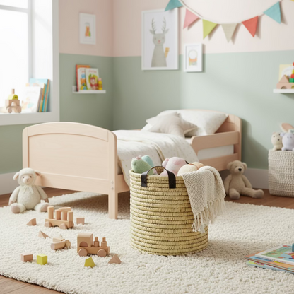 Natural Fiber Noor Basket- 12"x8"