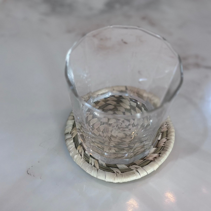 Natural Fiber Whirl Coasters- Set of 6