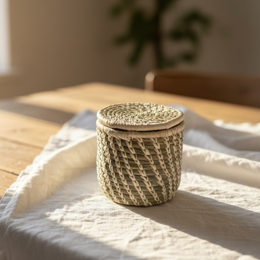 Natural Fiber Whirl Coasters- Set of 6