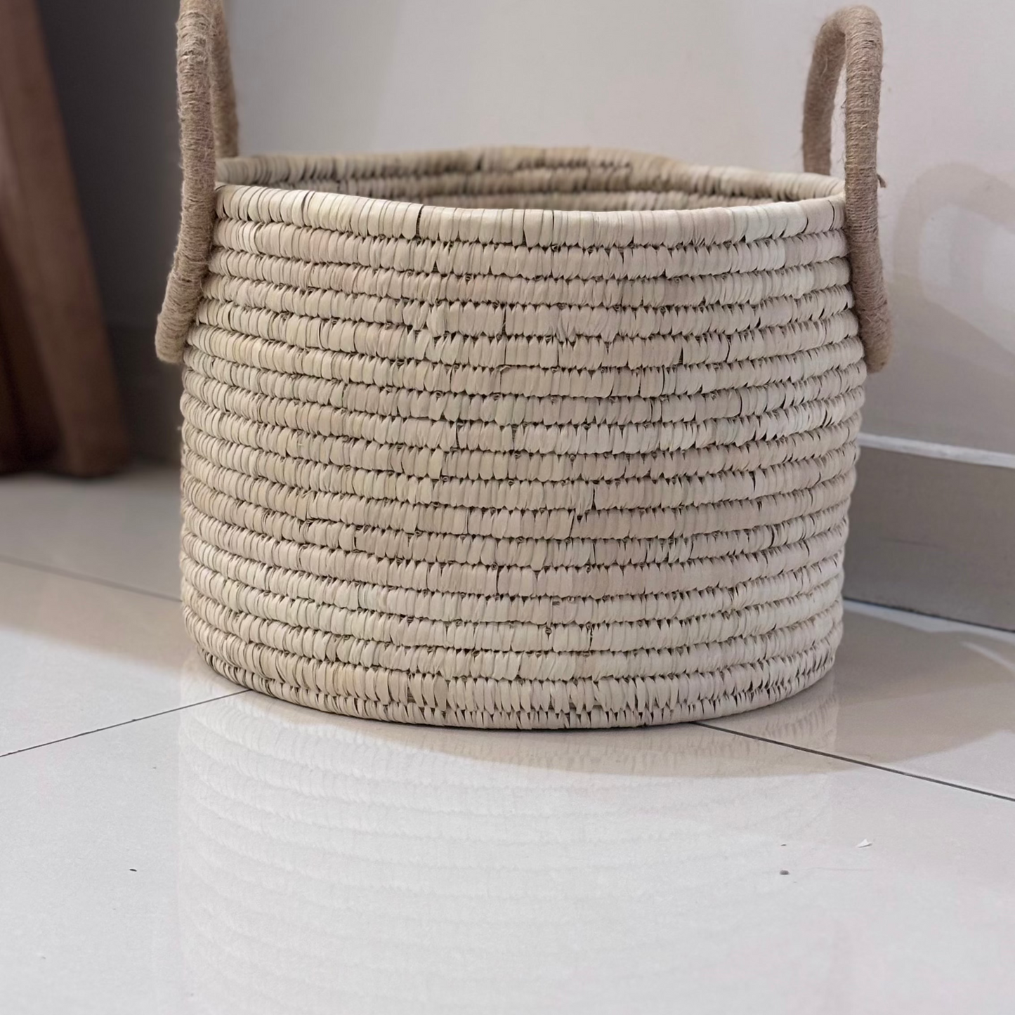 Natural Fiber Spherical Basket 12"