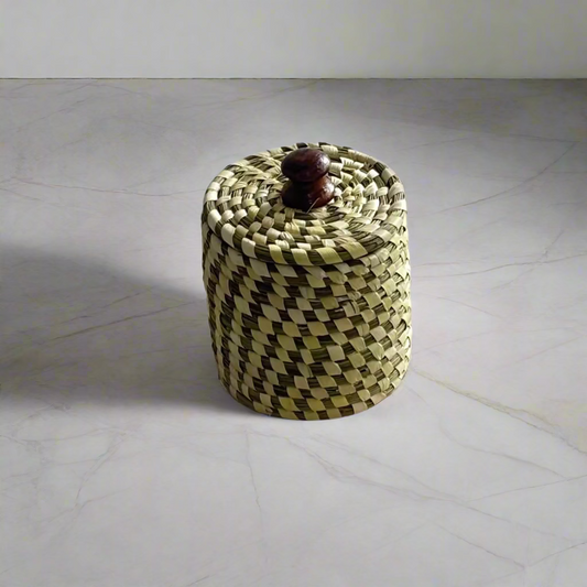 Handcrafted Natural Fiber Small Box