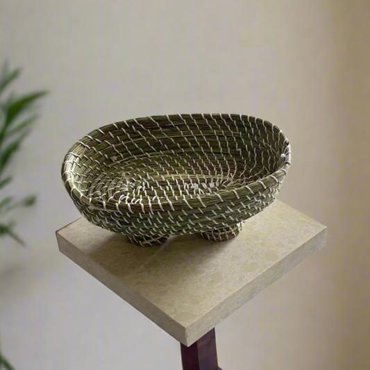 Natural Fiber Purse Bowl and Tray