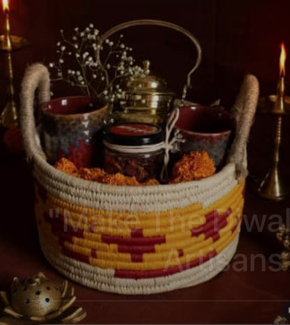 Sabai Grass Candy Pop Basket- 12"x6"