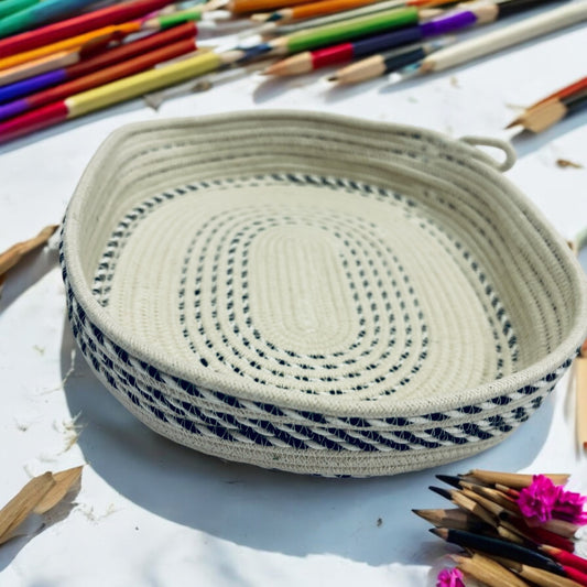 Cotton Rope Oval Basket