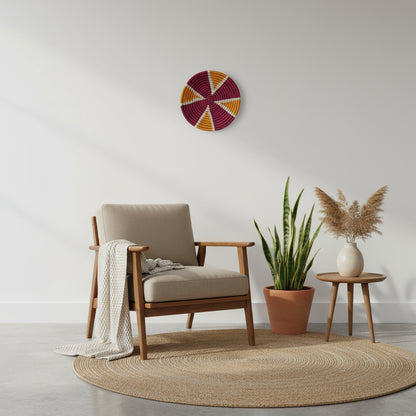 Handcrafted Sabai Grass Sunshine Wall Basket- Set of 3