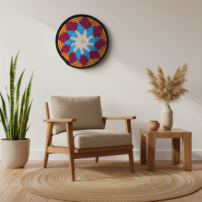 Handcrafted Sabai Grass Sunshine Wall Basket- Set of 3