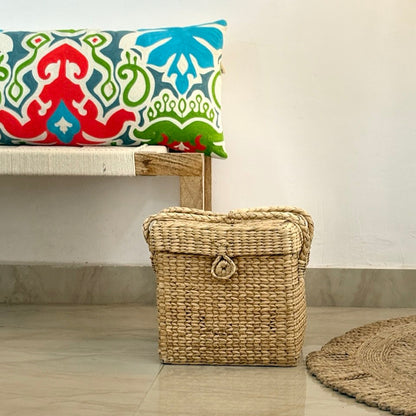 Seagrass Sage Square Box- 11.5"