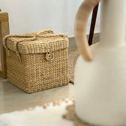 Seagrass Sage Square Box- 11.5"