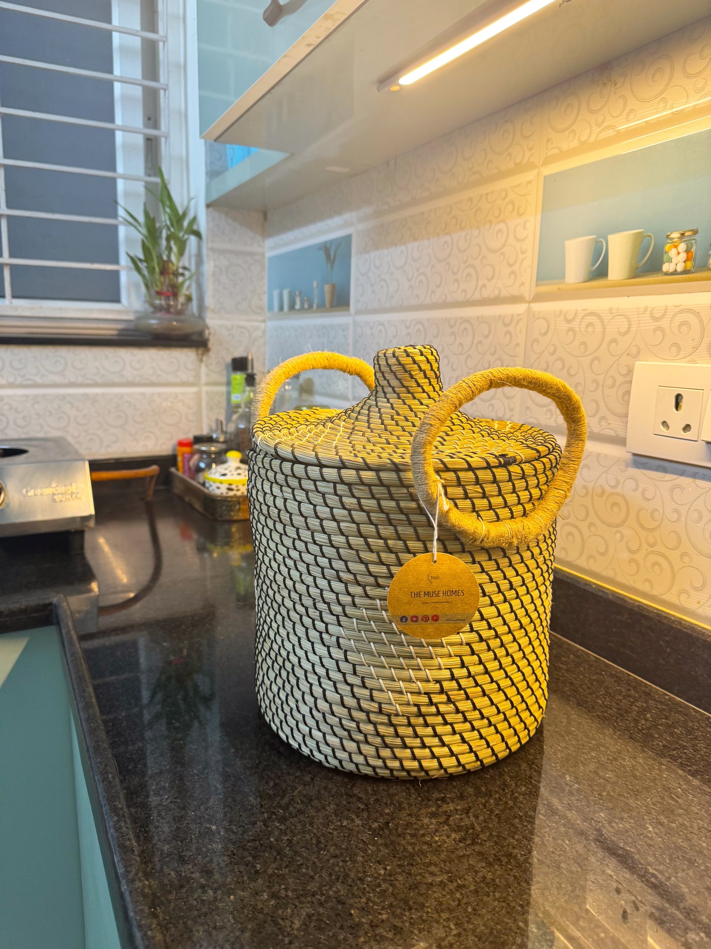 Sabai Grass Arka Basket- 10"