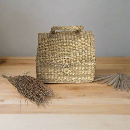 Seagrass Sage Handbag- 10"