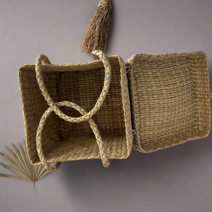 Seagrass Sage Square Box- 11.5"