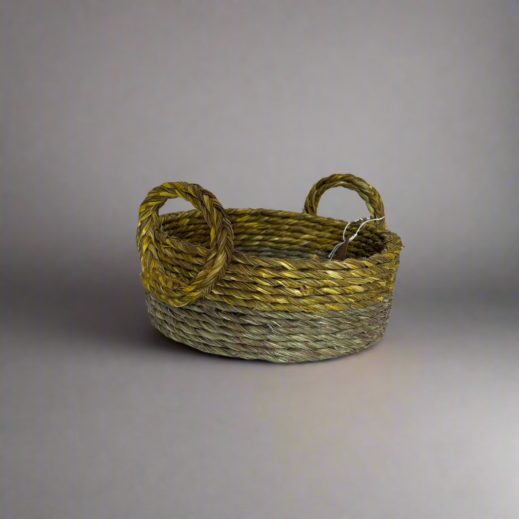 Natural Fiber Woven Tray- 8"x3"