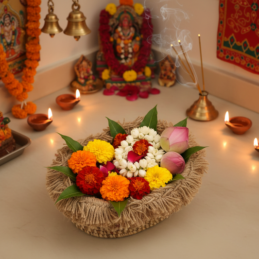 Handwoven Natural Fiber Fringe Organizer