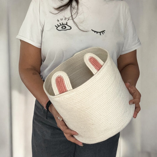 Cotton Rope Bunny Basket