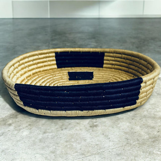 Handwoven Natural Fiber Basket