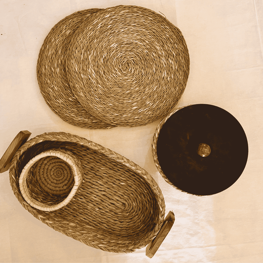 Sabai Grass The Bhoomi Set | Natural | Set of 5