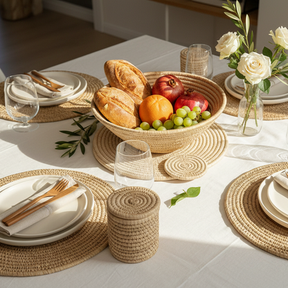 Sabai Grass The Harvest Set | Natural | Set of 6